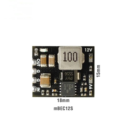 Original 18X15mm MATEK MBEC12S BEC 6-60V to 5V/9V/12V-ADJ for RC Model Airplane Helicopter Racing Drones Replacement DIY Parts